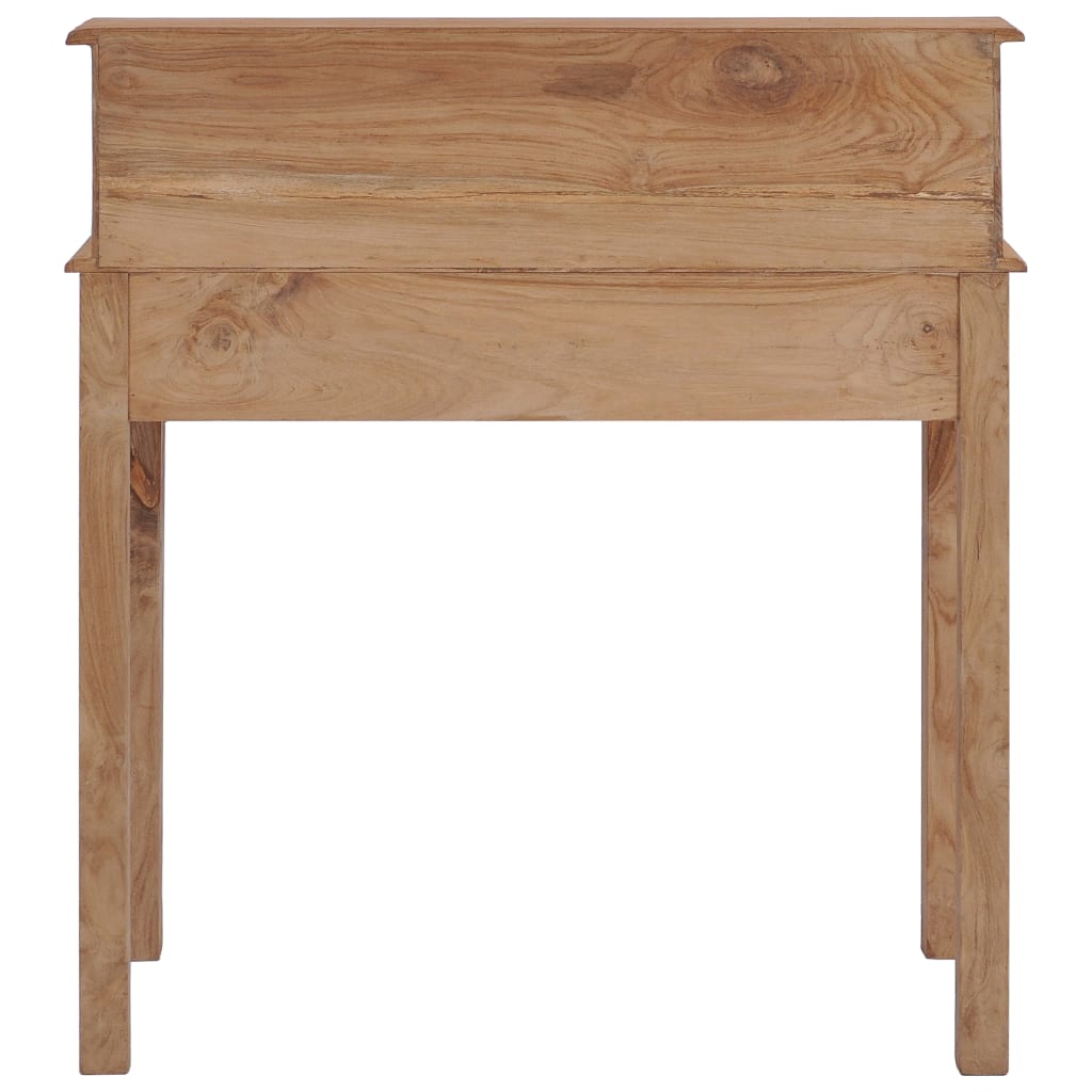 skrivebord 90x50x100 cm massivt teaktræ