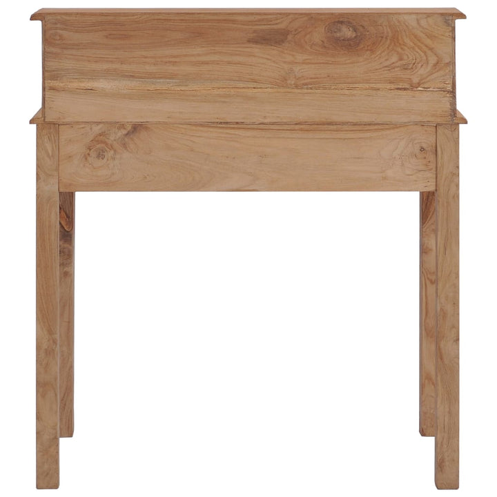 skrivebord 90x50x100 cm massivt teaktræ