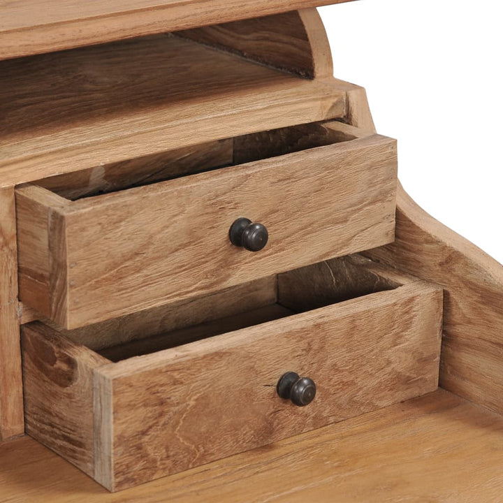 skrivebord 90x50x100 cm massivt teaktræ