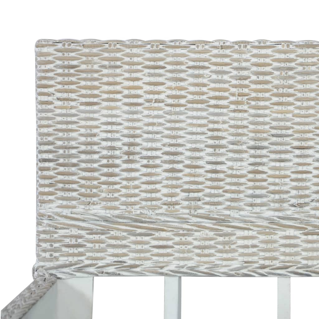 sengestel 160 x 200 cm naturlig rattan grå