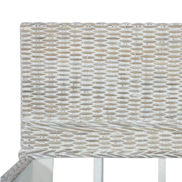 sengestel 160 x 200 cm naturlig rattan grå