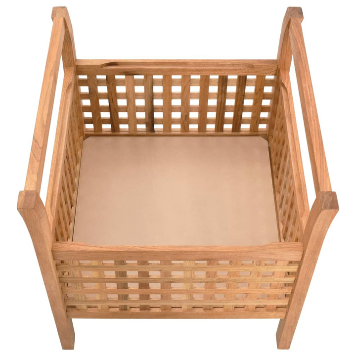 opbevaringsbænk 49 x 48 x 49 cm massivt valnøddetræ