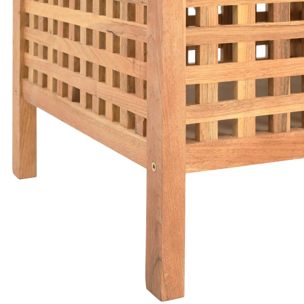 opbevaringsbænk 49 x 48 x 49 cm massivt valnøddetræ
