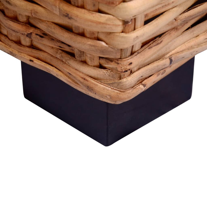 sofasæt i 2 dele med hynder naturligt rattan