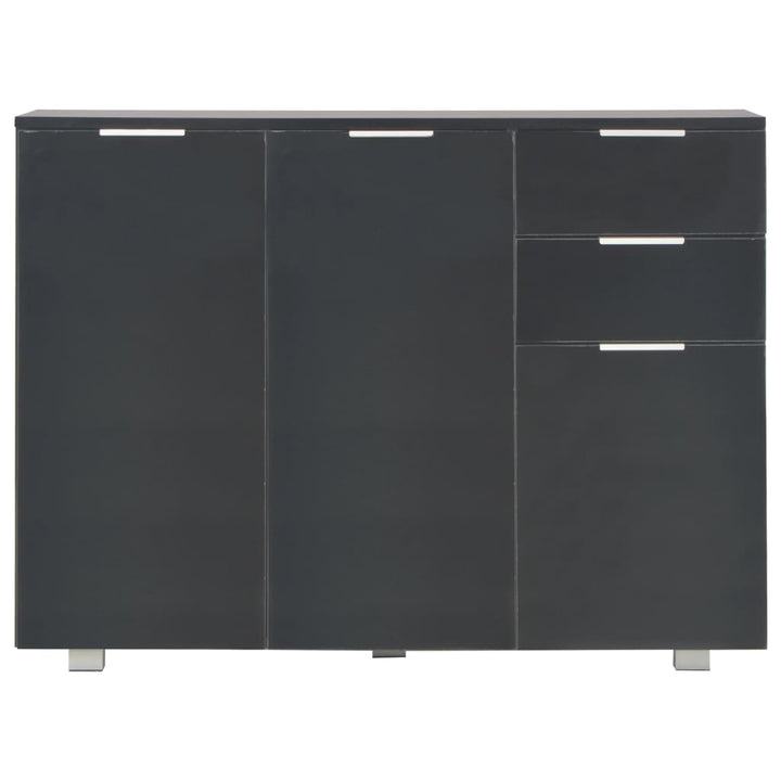 skænk 107x35x80,5 cm sort højglans