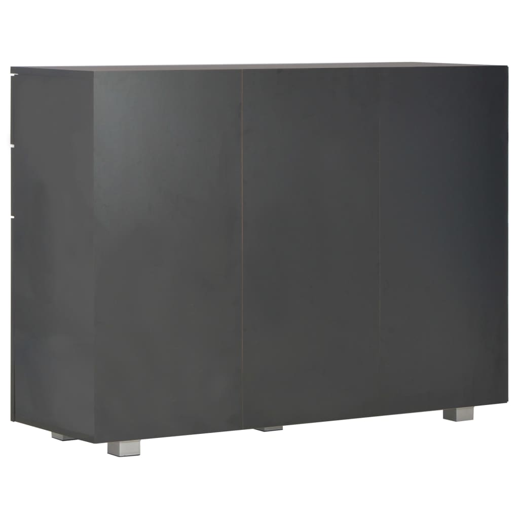 skænk 107x35x80,5 cm sort højglans