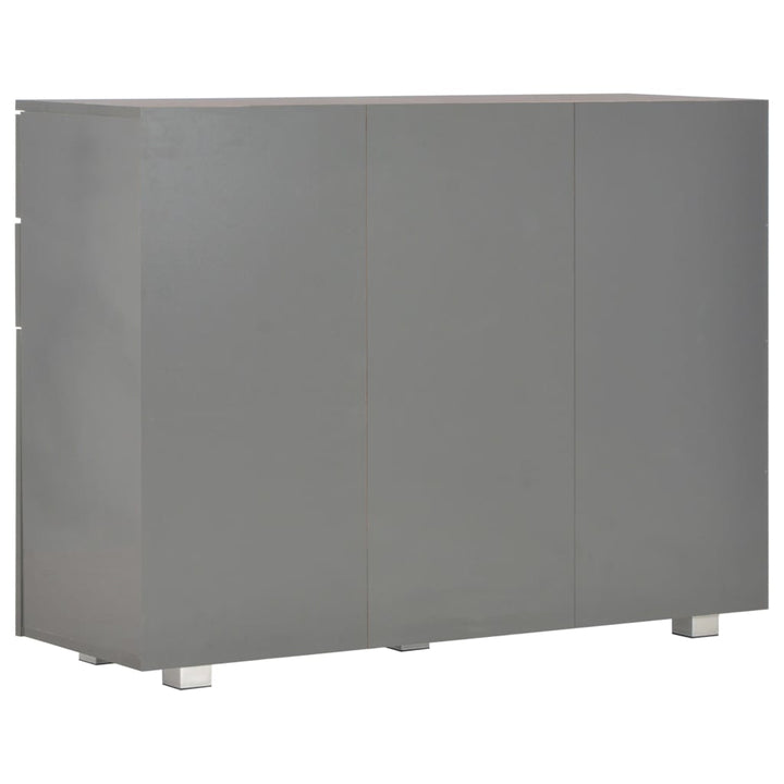 skænk 107x35x80,5 cm grå højglans
