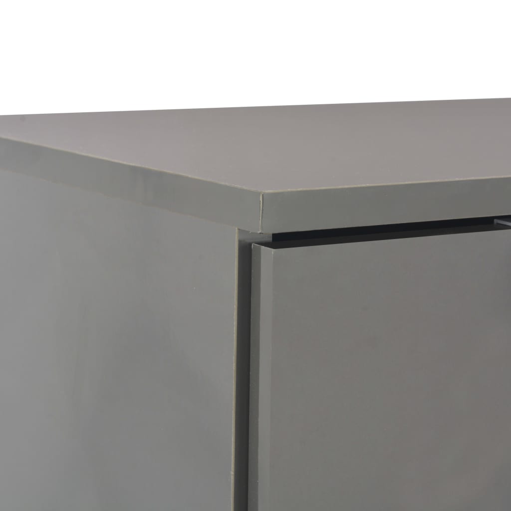 skænk 107x35x80,5 cm grå højglans