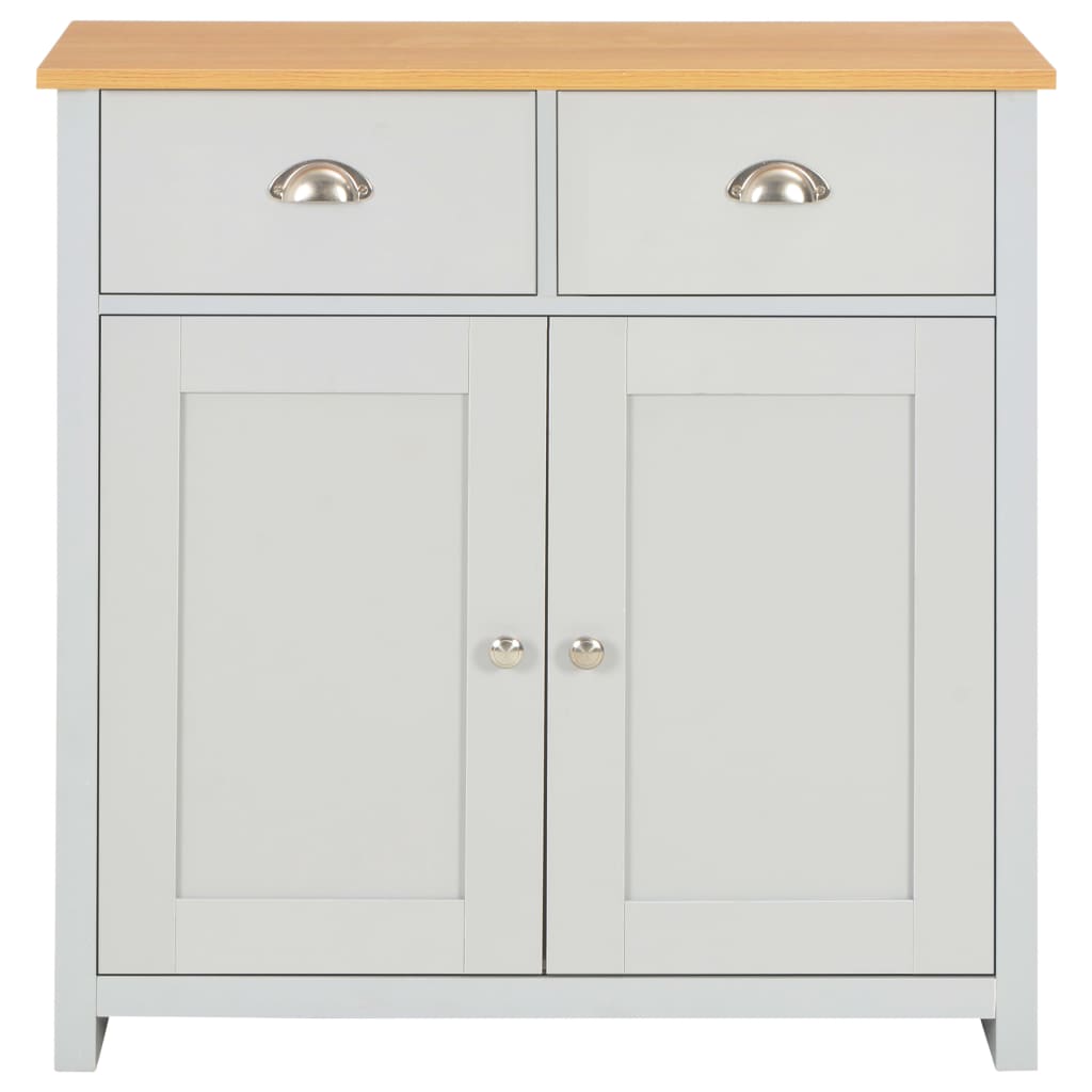 skænk 79x35x81 cm grå
