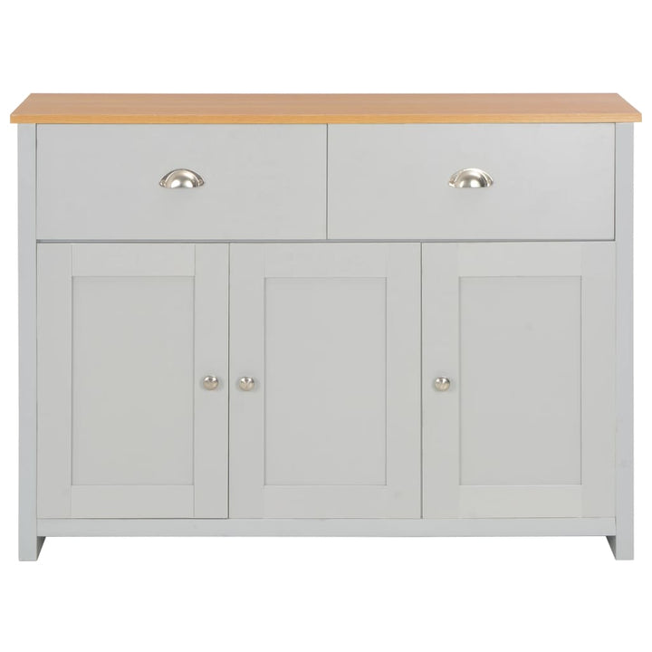 skænk 112x35x81 cm grå