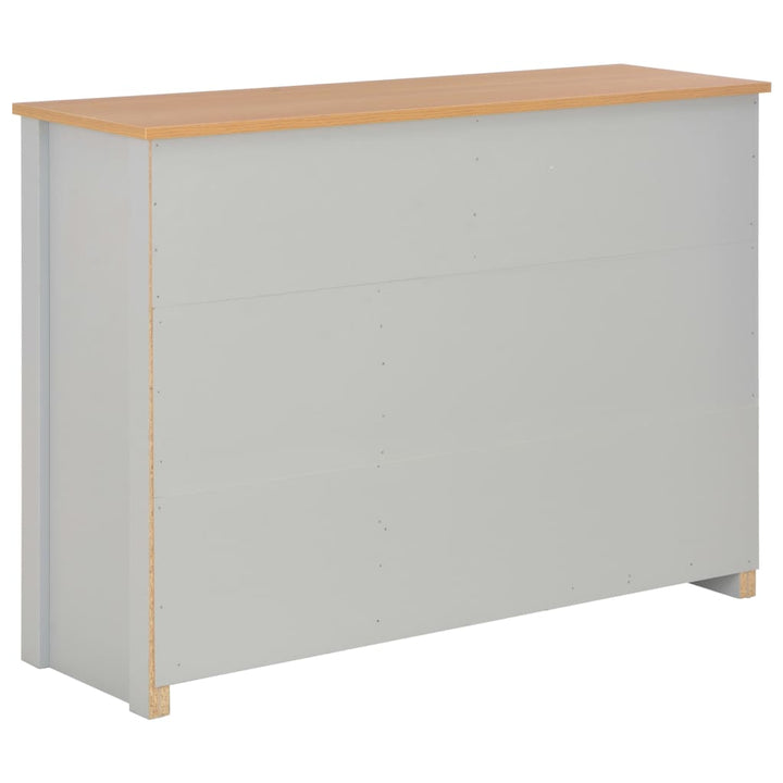 skænk 112x35x81 cm grå
