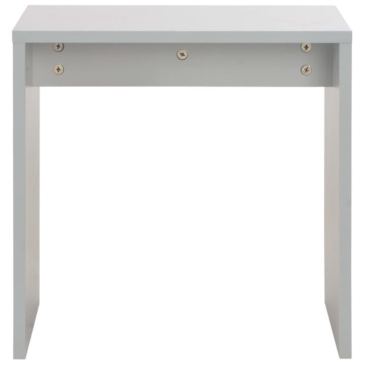 toiletbord med spejl og skammel 104x45x131 cm grå