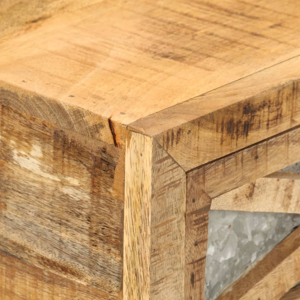 konsolbord massivt mangotræ 110 x 30 x 76 cm