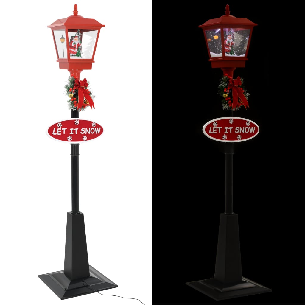 julegadelampe med julemand 180 cm LED