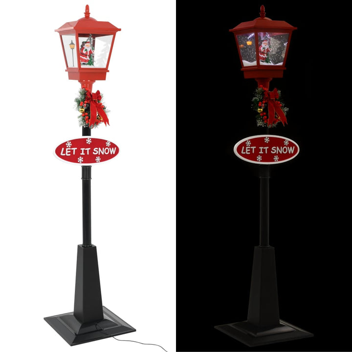 julegadelampe med julemand 180 cm LED