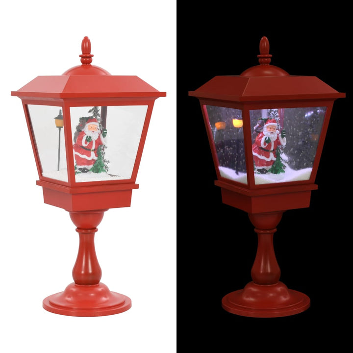 julepiedestallampe med julemand 64 cm LED