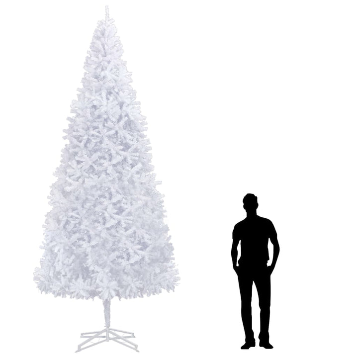 kunstigt juletræ 400 cm hvid