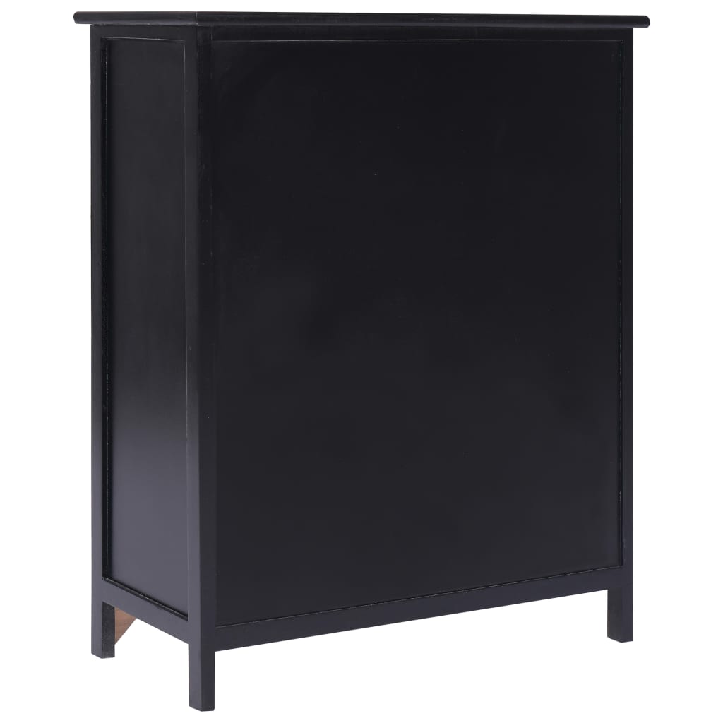skab 60x30x75 cm kejsertræ sort
