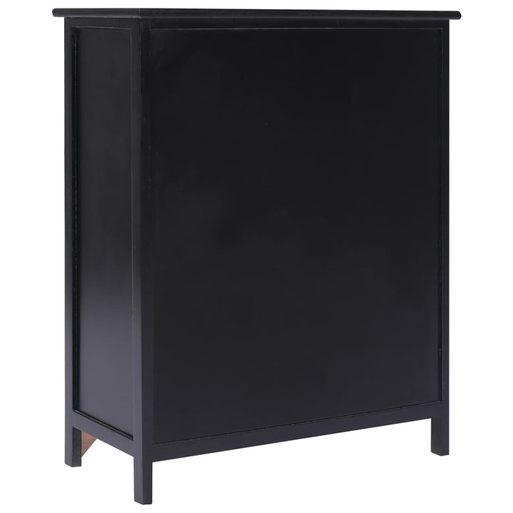 skab 60x30x75 cm kejsertræ sort