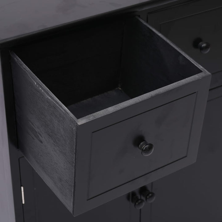 skab 60x30x75 cm kejsertræ sort
