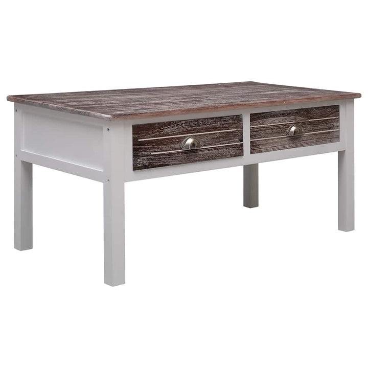 sofabord 100 x 50 x 45 cm træ brun