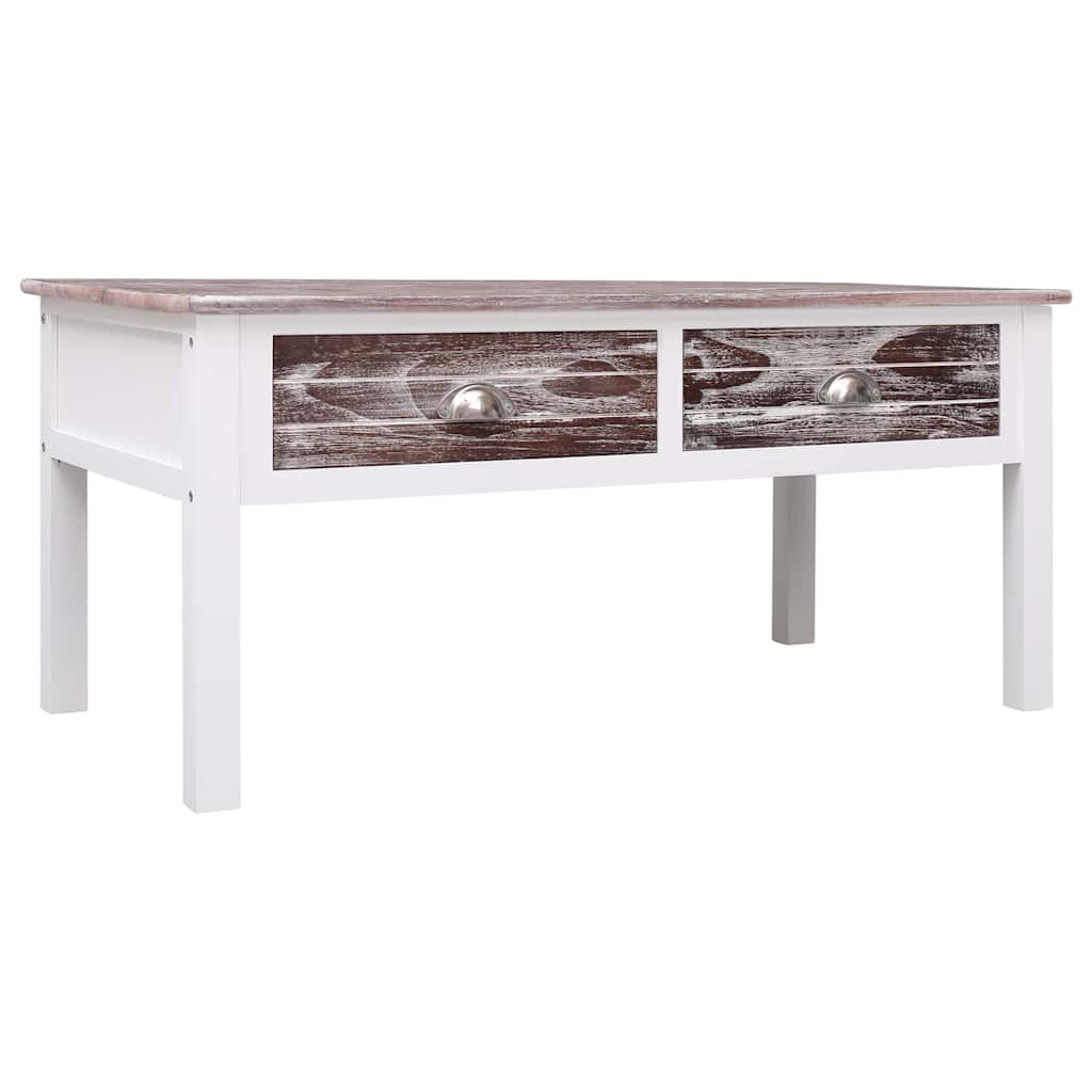 sofabord 100 x 50 x 45 cm træ brun