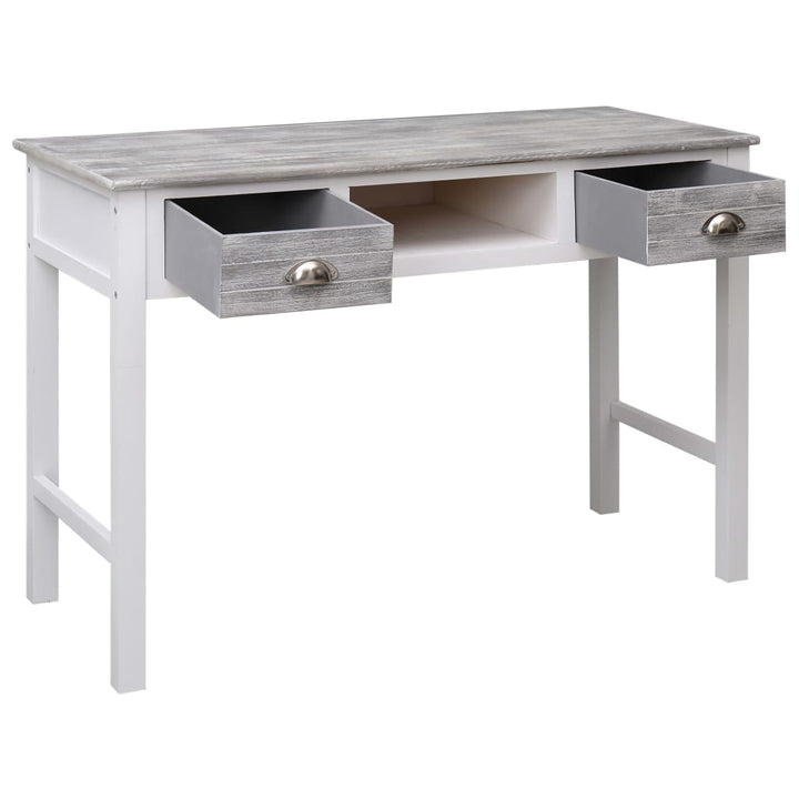 skrivebord 110 x 45 x 76 cm træ grå