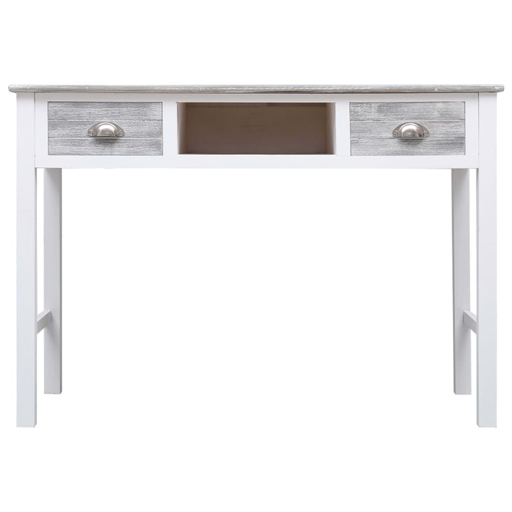 skrivebord 110 x 45 x 76 cm træ grå