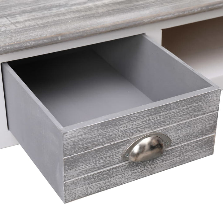 skrivebord 110 x 45 x 76 cm træ grå