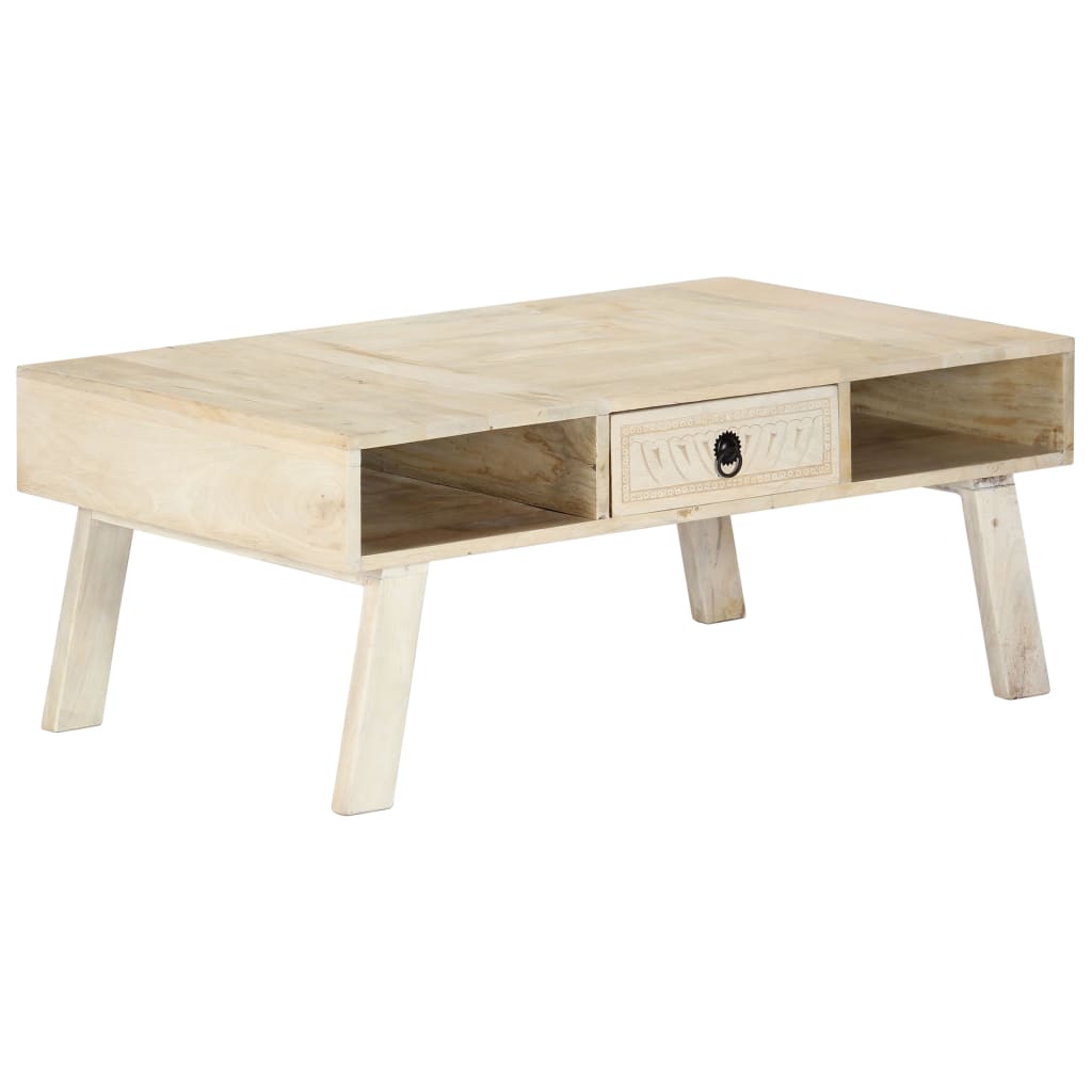 sofabord 100x60x40 cm massivt mangotræ