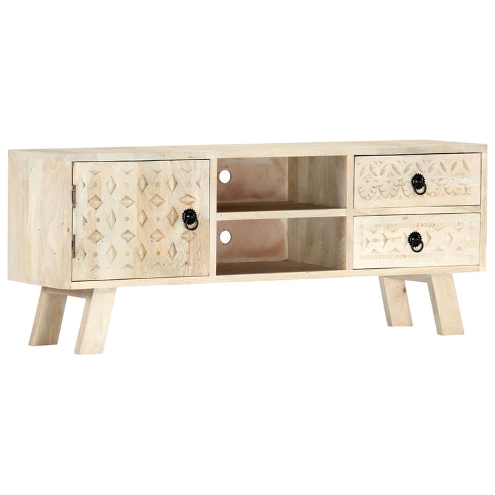 tv-skab 110 x 30 x 44 cm massivt mangotræ