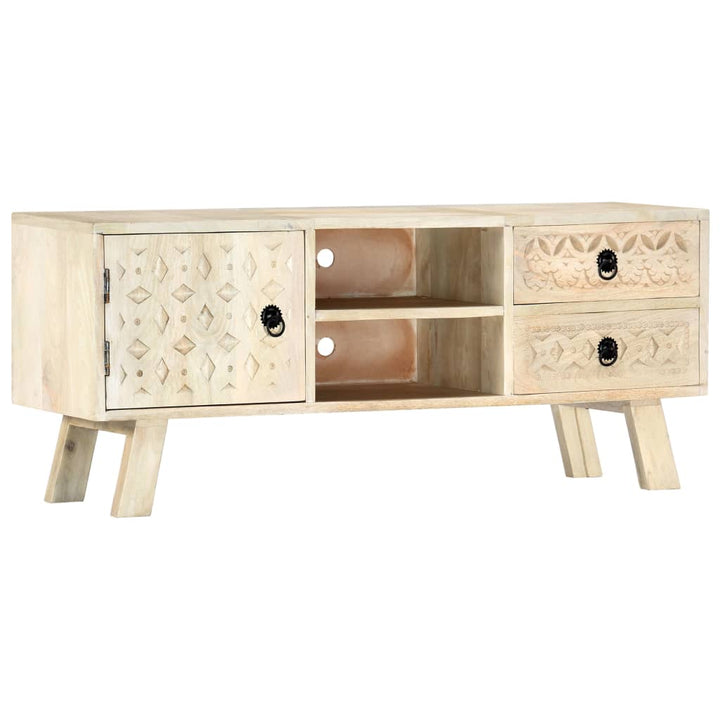 tv-skab 110 x 30 x 44 cm massivt mangotræ