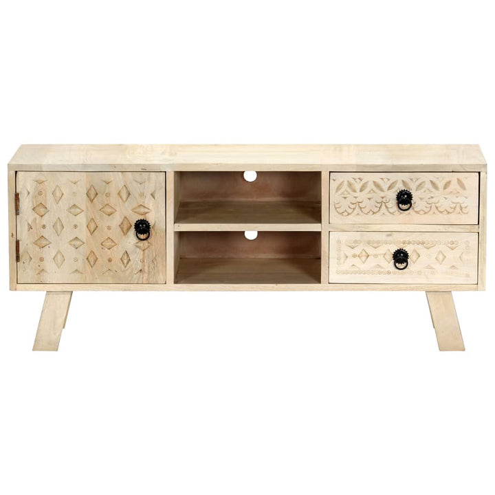 tv-skab 110 x 30 x 44 cm massivt mangotræ