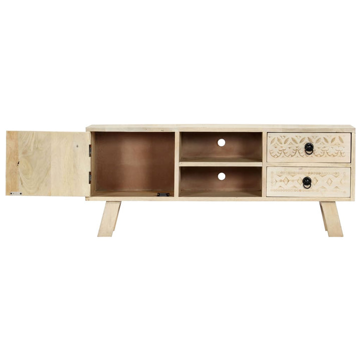 tv-skab 110 x 30 x 44 cm massivt mangotræ