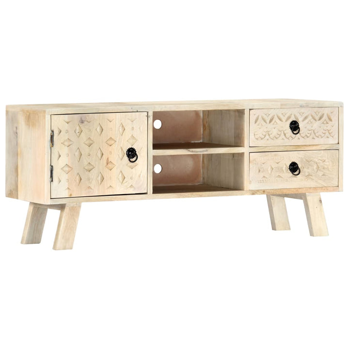tv-skab 110 x 30 x 44 cm massivt mangotræ