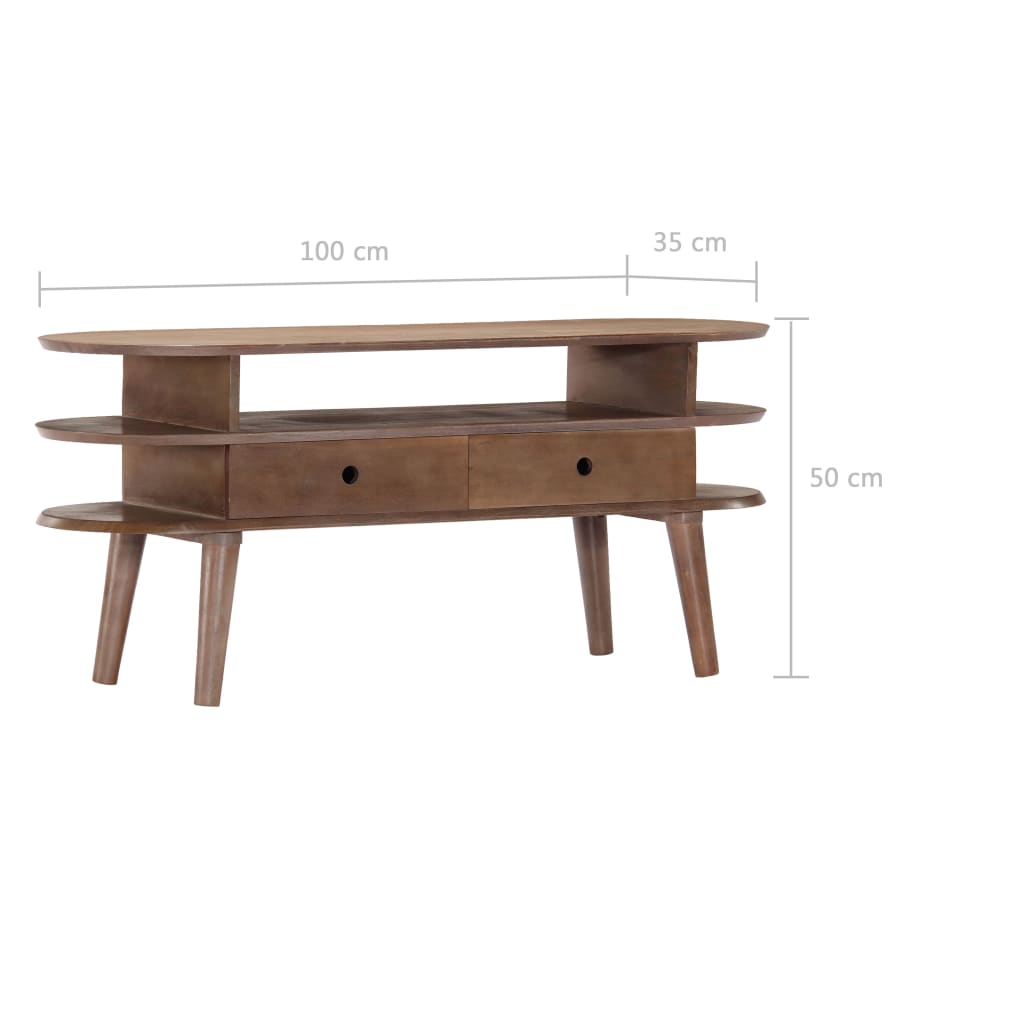 tv-skab 110 x 35 x 50 cm massivt akacietræ