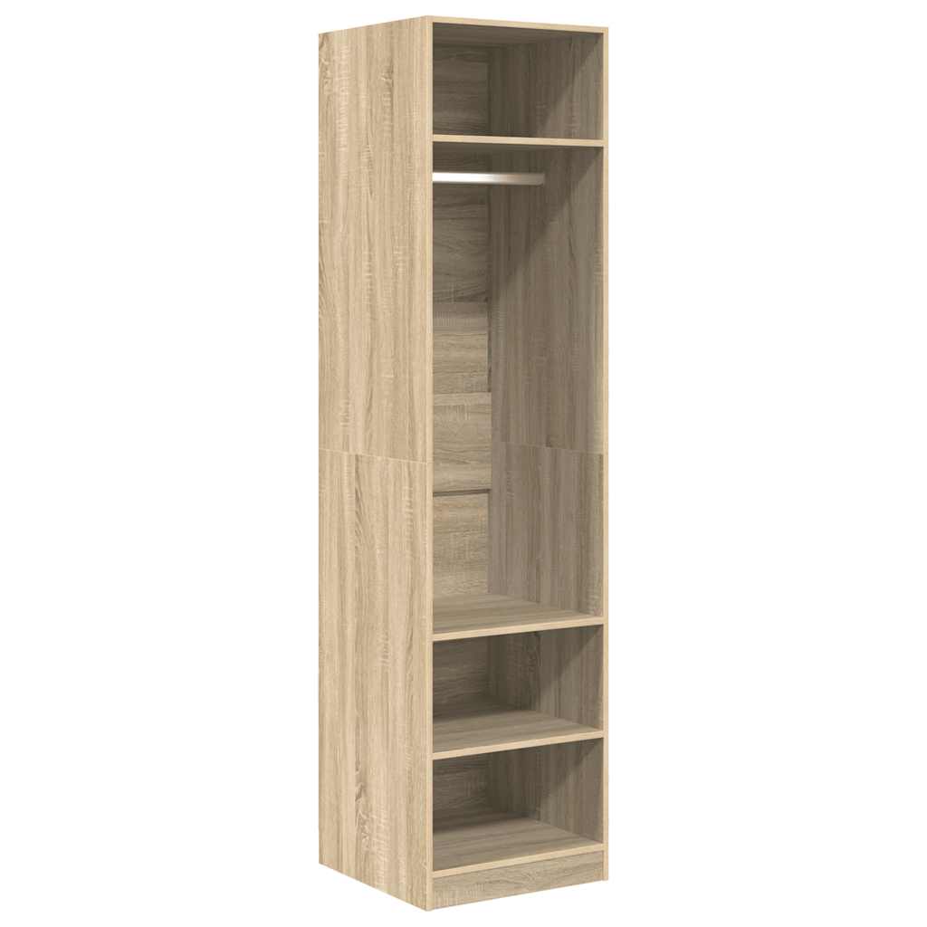 klædeskab 50x50x200 cm konstrueret træ sonoma-eg