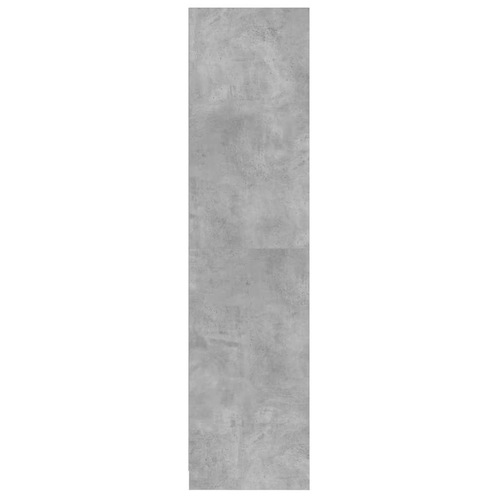 klædeskab 50x50x200 cm konstrueret træ betongrå