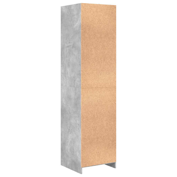 klædeskab 50x50x200 cm konstrueret træ betongrå