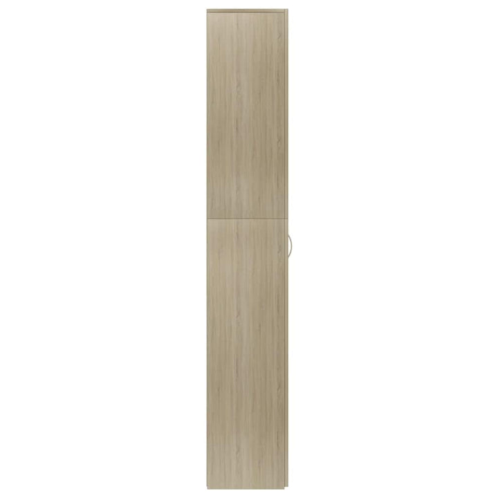 kontorskab 60x32x190 cm konstrueret træ sonoma-eg