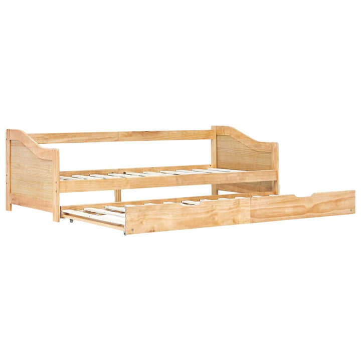 sengstel udtræksseng 90 x 200 cm fyrretræ