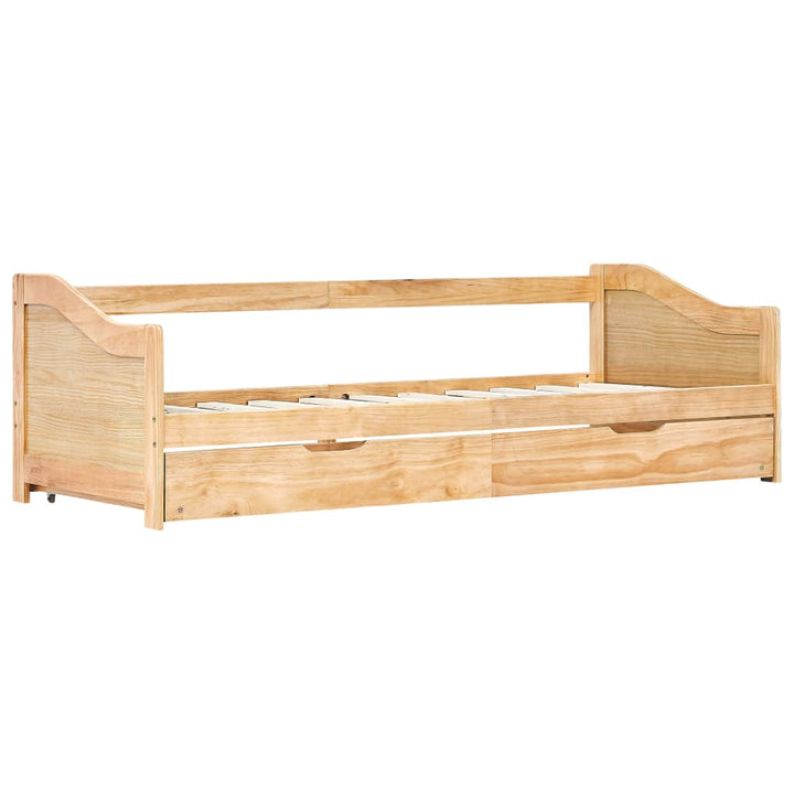 sengstel udtræksseng 90 x 200 cm fyrretræ