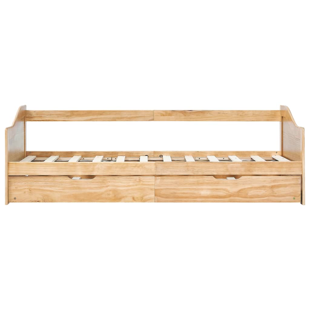 sengstel udtræksseng 90 x 200 cm fyrretræ