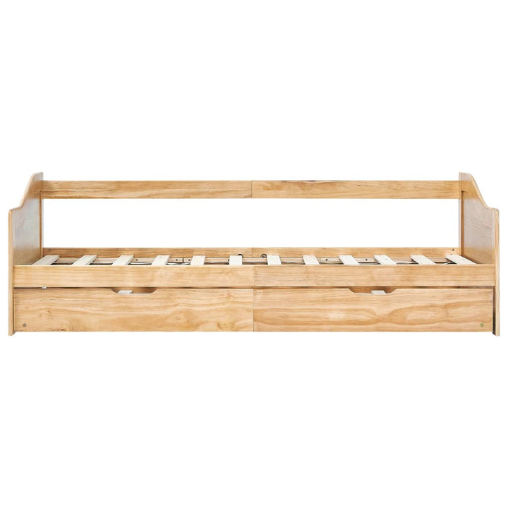 sengstel udtræksseng 90 x 200 cm fyrretræ