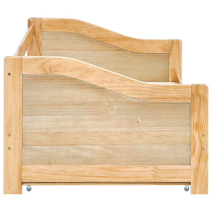 sengstel udtræksseng 90 x 200 cm fyrretræ