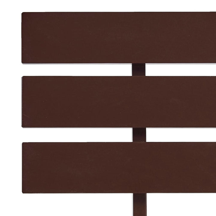 sengestel 90x200 cm massivt fyrretræ mørkebrun
