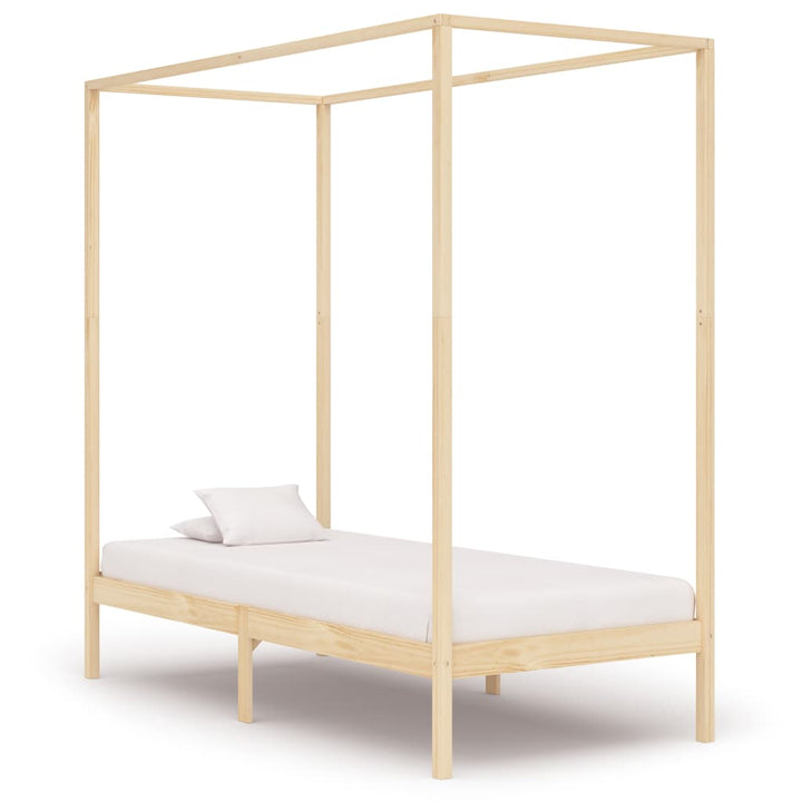 sengestel til himmelseng 90 x 200 cm massivt fyrretræ