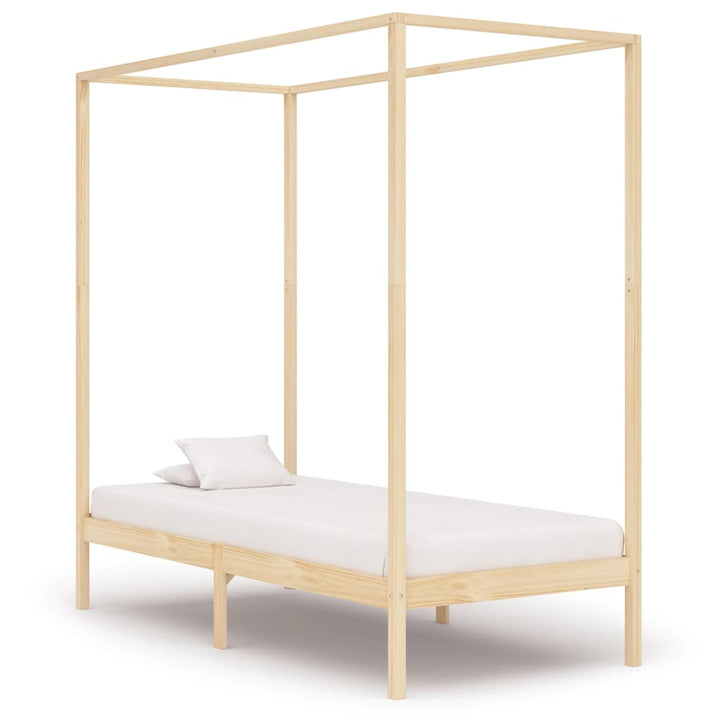 sengestel til himmelseng 100 x 200 cm massivt fyrretræ