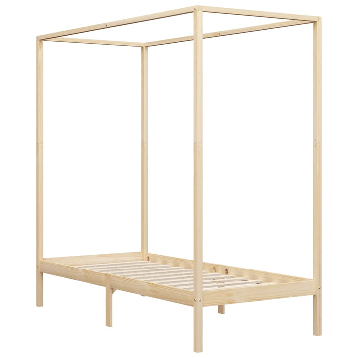 sengestel til himmelseng 100 x 200 cm massivt fyrretræ