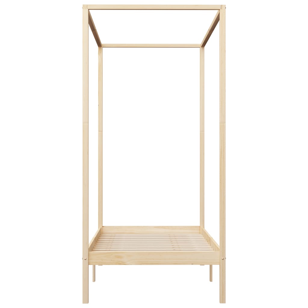 sengestel til himmelseng 100 x 200 cm massivt fyrretræ